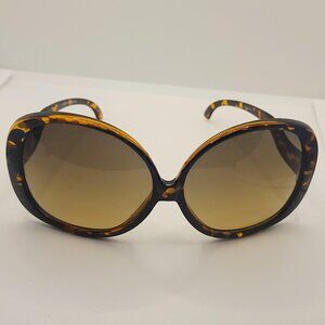 Brown Oversized Ombre Sunglasses